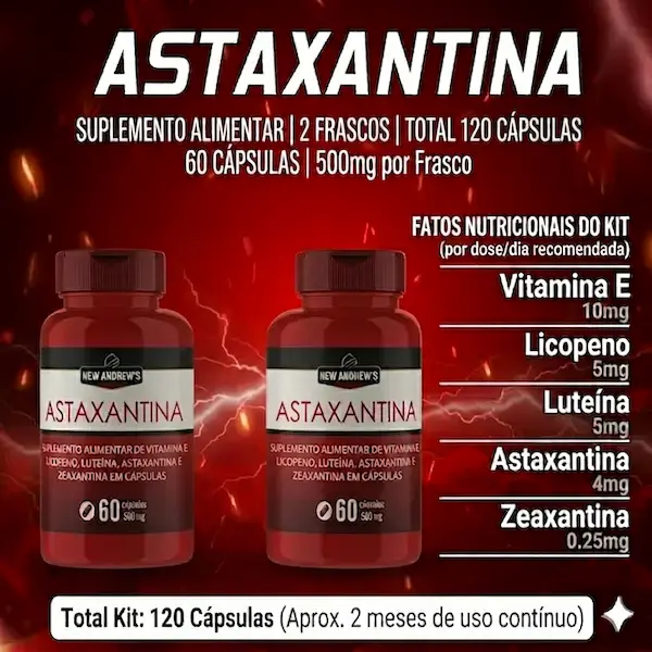 Astaxantina Kit 2 Frascos